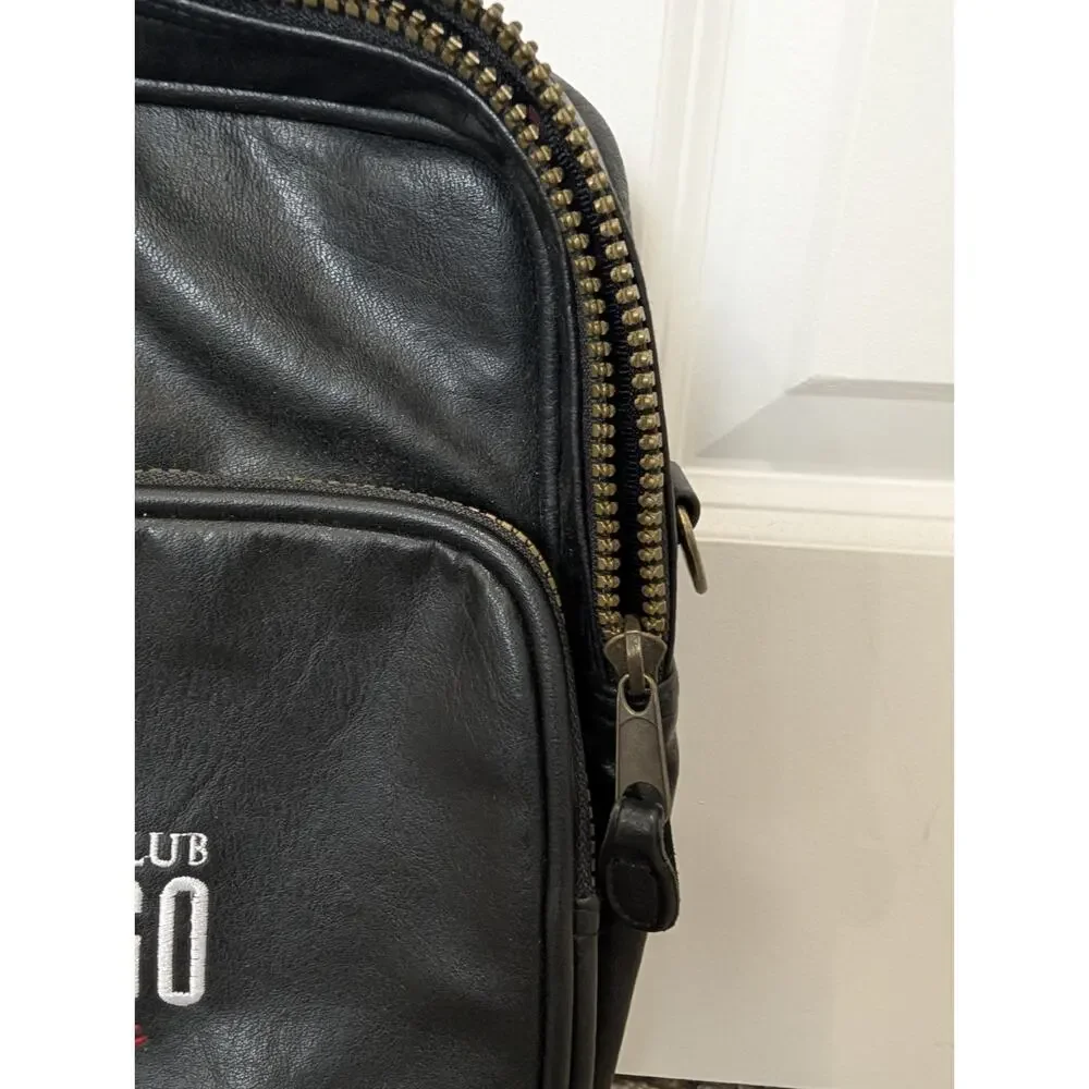 PGA Tour Partners Club Chicago Classic Golf Bag Black Leather Shoulder Strap...